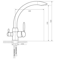Смеситель MS-013 в Челябинске - chelyabinsk.mebel24.online | фото 2