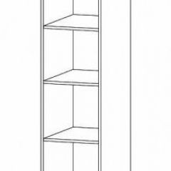 ГАММА Спальный гарнитур (модульный) дуб вотан в Челябинске - chelyabinsk.mebel24.online | фото 6