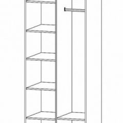 ГАММА Спальный гарнитур (модульный) дуб вотан в Челябинске - chelyabinsk.mebel24.online | фото 10