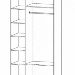 ГАММА Спальный гарнитур (модульный) дуб вотан в Челябинске - chelyabinsk.mebel24.online | фото 13