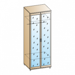 Спальня Мелисса композиция 2 (Ясень Асахи) в Челябинске - chelyabinsk.mebel24.online | фото 2