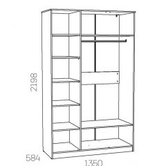 НМ 040.33 Х Шкаф для одежды "Оливия" в Челябинске - chelyabinsk.mebel24.online | фото 3