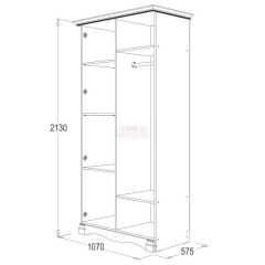 Спальный гарнитур Ольга-1Н (модульная) в Челябинске - chelyabinsk.mebel24.online | фото 3