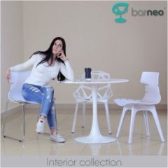 Стол Barneo T-3 Tulip style (RAL9003 белый, D100) в Челябинске - chelyabinsk.mebel24.online | фото 6