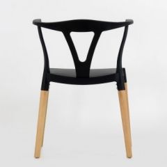 Стул Barneo N-218 Wishbone интерьерный кухонный черный в Челябинске - chelyabinsk.mebel24.online | фото 2