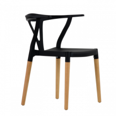 Стул Barneo N-218 Wishbone интерьерный кухонный черный в Челябинске - chelyabinsk.mebel24.online | фото