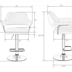 Стул барный DOBRIN CHARLY LM-5019 (белый) в Челябинске - chelyabinsk.mebel24.online | фото 2