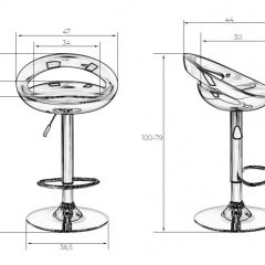 Стул барный DOBRIN DISCO LM-1010 (белый) в Челябинске - chelyabinsk.mebel24.online | фото 2