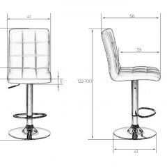 Стул барный DOBRIN KRUGER LM-5009 (черный) в Челябинске - chelyabinsk.mebel24.online | фото 2