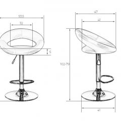 Стул барный DOBRIN MIRA LM-5001 (синий) в Челябинске - chelyabinsk.mebel24.online | фото 3