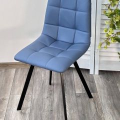 Стул CHILLI-Q SQUARE Oracul 795 Синий, экокожа PU / черный каркас, М-City в Челябинске - chelyabinsk.mebel24.online | фото 4