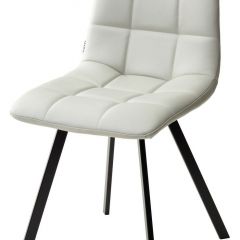 Стул CHILLI SQUARE HK017-03 светло-серый, PU/ черный каркас М-City в Челябинске - chelyabinsk.mebel24.online | фото