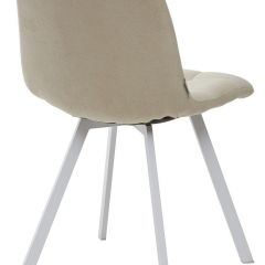 Стул CHILLI SQUARE UF860-01B бежевый, ткань/ белый каркас М-City в Челябинске - chelyabinsk.mebel24.online | фото 2