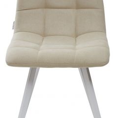 Стул CHILLI SQUARE UF860-01B бежевый, ткань/ белый каркас М-City в Челябинске - chelyabinsk.mebel24.online | фото 3