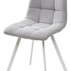 Стул CHILLI SQUARE UF860-02B серо-голубой, ткань/ белый каркас М-City в Челябинске - chelyabinsk.mebel24.online | фото