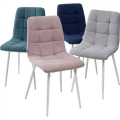 Стул CHILLI UF860-04B сиреневый, ткань/ белый каркас М-City в Челябинске - chelyabinsk.mebel24.online | фото 2