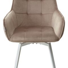 Стул MAVERICK 360 град. поворот. BLUVEL-40 BEIGE/ белый каркас, М-City в Челябинске - chelyabinsk.mebel24.online | фото 7