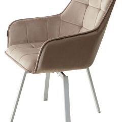 Стул MAVERICK 360 град. поворот. BLUVEL-40 BEIGE/ белый каркас, М-City в Челябинске - chelyabinsk.mebel24.online | фото 8
