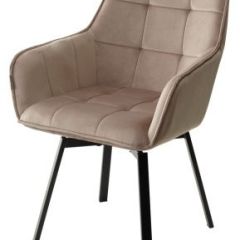 Стул MAVERICK 360 град. поворот. BLUVEL-40 BEIGE/ черный каркас, М-City в Челябинске - chelyabinsk.mebel24.online | фото