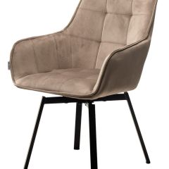 Стул MAVERICK 360 град. поворот. BLUVEL-40 BEIGE/ черный каркас, М-City в Челябинске - chelyabinsk.mebel24.online | фото 4