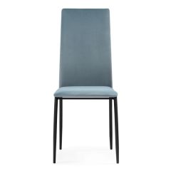 Стул на металлокаркасе Tod light blue / black в Челябинске - chelyabinsk.mebel24.online | фото