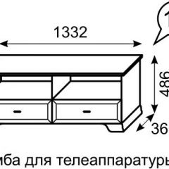 Тумба для телеаппаратуры Венеция 13 бодега в Челябинске - chelyabinsk.mebel24.online | фото