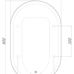 Зеркало Дакка 800х500 с подсветкой Домино (GL7036Z) в Челябинске - chelyabinsk.mebel24.online | фото 8