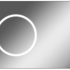Зеркало Eclipse 100 black с подсветкой Sansa (SE1032Z) в Челябинске - chelyabinsk.mebel24.online | фото 1