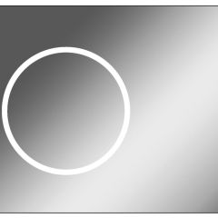 Зеркало Eclipse 90 black с подсветкой Sansa (SE1031Z) в Челябинске - chelyabinsk.mebel24.online | фото 1