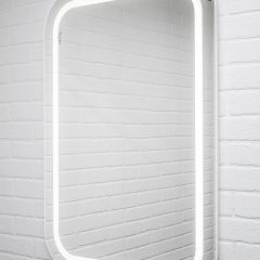Зеркало Elis 100 white с подсветкой Sansa (SEe1045Z) в Челябинске - chelyabinsk.mebel24.online | фото 3