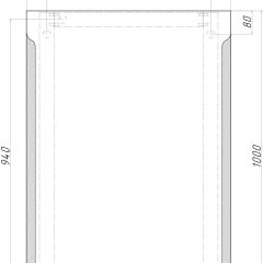 Зеркало Оттава 1000х700 с подсветкой Домино (GL7028Z) в Челябинске - chelyabinsk.mebel24.online | фото 8