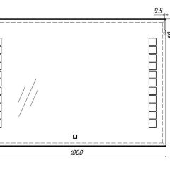 Зеркало Quadro 100 alum с подсветкой Sansa (SQ1019Z) в Челябинске - chelyabinsk.mebel24.online | фото 7