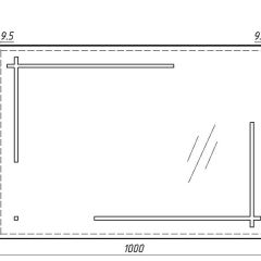 Зеркало Ray 100 black с подсветкой Sansa (SR1035Z) в Челябинске - chelyabinsk.mebel24.online | фото 6