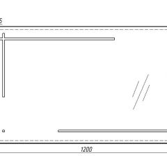 Зеркало Ray 120 black с подсветкой Sansa (SR1034Z) в Челябинске - chelyabinsk.mebel24.online | фото 6