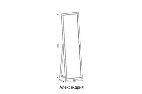 АЛЕКСАНДРИЯ-9.1 Зеркало напольное в Челябинске - chelyabinsk.mebel24.online | фото 2