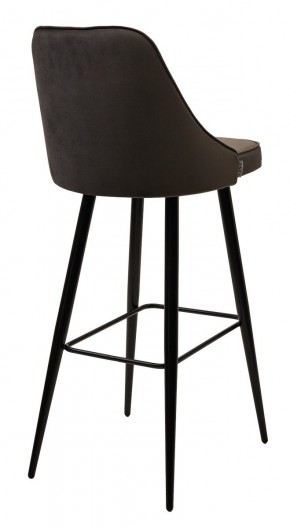 Барный стул NEPAL-BAR ГРАФИТ #14, велюр/ черный каркас (H=78cm) М-City в Челябинске - chelyabinsk.mebel24.online | фото 2
