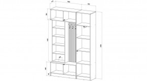 БАВАРИЯ Прихожая (дуб вотан/кашемир) в Челябинске - chelyabinsk.mebel24.online | фото 2