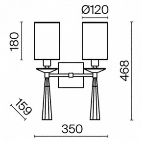 Бра Maytoni Bianco MOD224WL-02BS1 в Челябинске - chelyabinsk.mebel24.online | фото 3