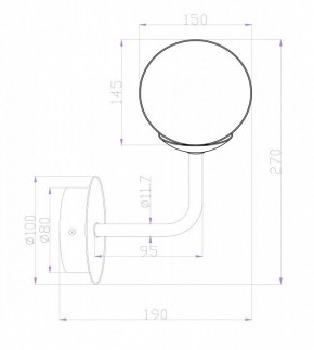 Бра Maytoni Erich MOD221-WL-01-N в Челябинске - chelyabinsk.mebel24.online | фото 3