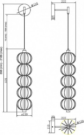 Бра Maytoni Golden Cage MOD216WL-L10G3K в Челябинске - chelyabinsk.mebel24.online | фото 2