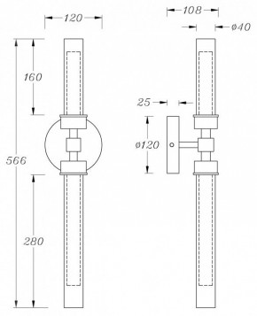 Бра Maytoni Stelo MOD116WL-L7BS3K в Челябинске - chelyabinsk.mebel24.online | фото 3