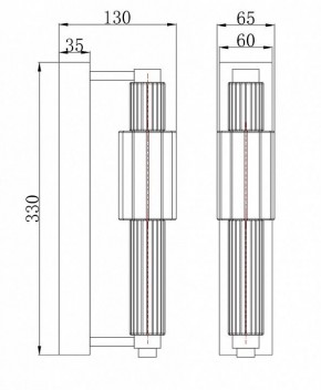 Бра Maytoni Verticale MOD308WL-L9GR3K в Челябинске - chelyabinsk.mebel24.online | фото 3