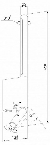 Бра с подсветкой Elektrostandard Sarca a066401 в Челябинске - chelyabinsk.mebel24.online | фото 5