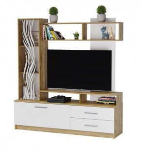 ДАРЬЯ Гостиная (Дуб Вотан/Белый глянец) в Челябинске - chelyabinsk.mebel24.online | фото 4