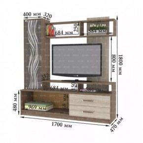 ДАРЬЯ Гостиная (Дуб Вотан/Белый глянец) в Челябинске - chelyabinsk.mebel24.online | фото 8
