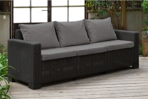 Диван Калифорния 3-х местный (California 3 Sofa), графит в Челябинске - chelyabinsk.mebel24.online | фото 1