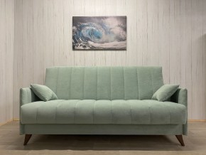 Диван Престиж-3 (НПБ) велюр Sensey mist green в Челябинске - chelyabinsk.mebel24.online | фото