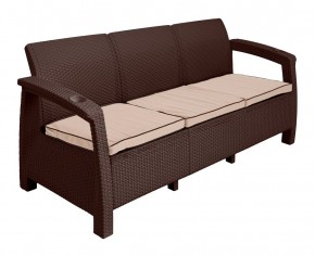 Диван Yalta Premium Sofa 3 Set (Ялта) шоколадный (+подушки под спину) в Челябинске - chelyabinsk.mebel24.online | фото 2