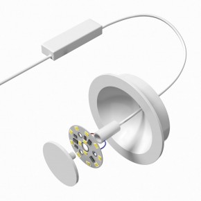 DK2700-WH Встраиваемый светильник, IP 20, 7 Вт, LED 3000, белый, алюминий в Челябинске - chelyabinsk.mebel24.online | фото 5