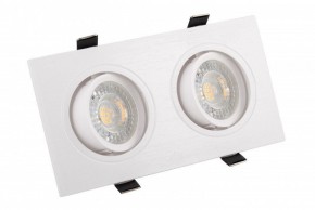 DK3022-WH Встраиваемый светильник, IP 20, 10 Вт, GU5.3, LED, белый, пластик в Челябинске - chelyabinsk.mebel24.online | фото 1